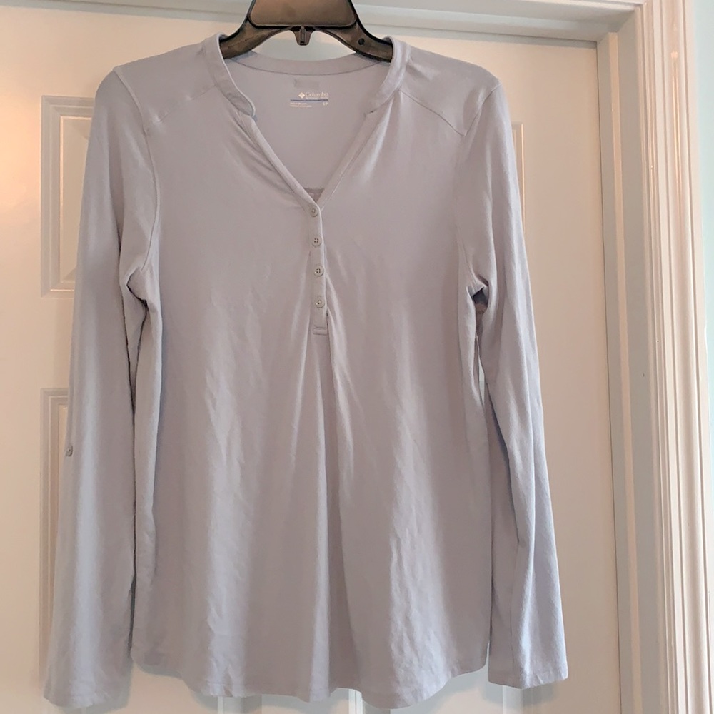 Columbia gray long sleeve top Sz S